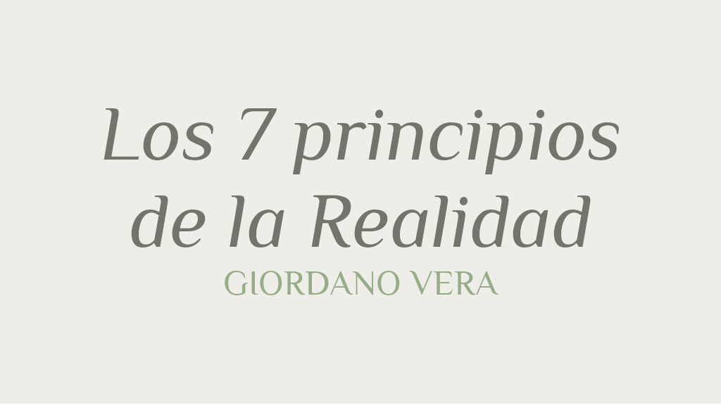 7 Principios de la Realidad - Cover Image